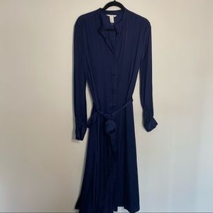 Classy Satin Button down Shirt dress